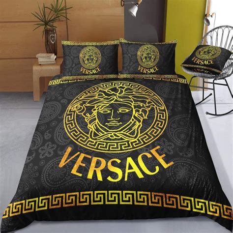 black versace bed sheets|authentic Versace bedding.